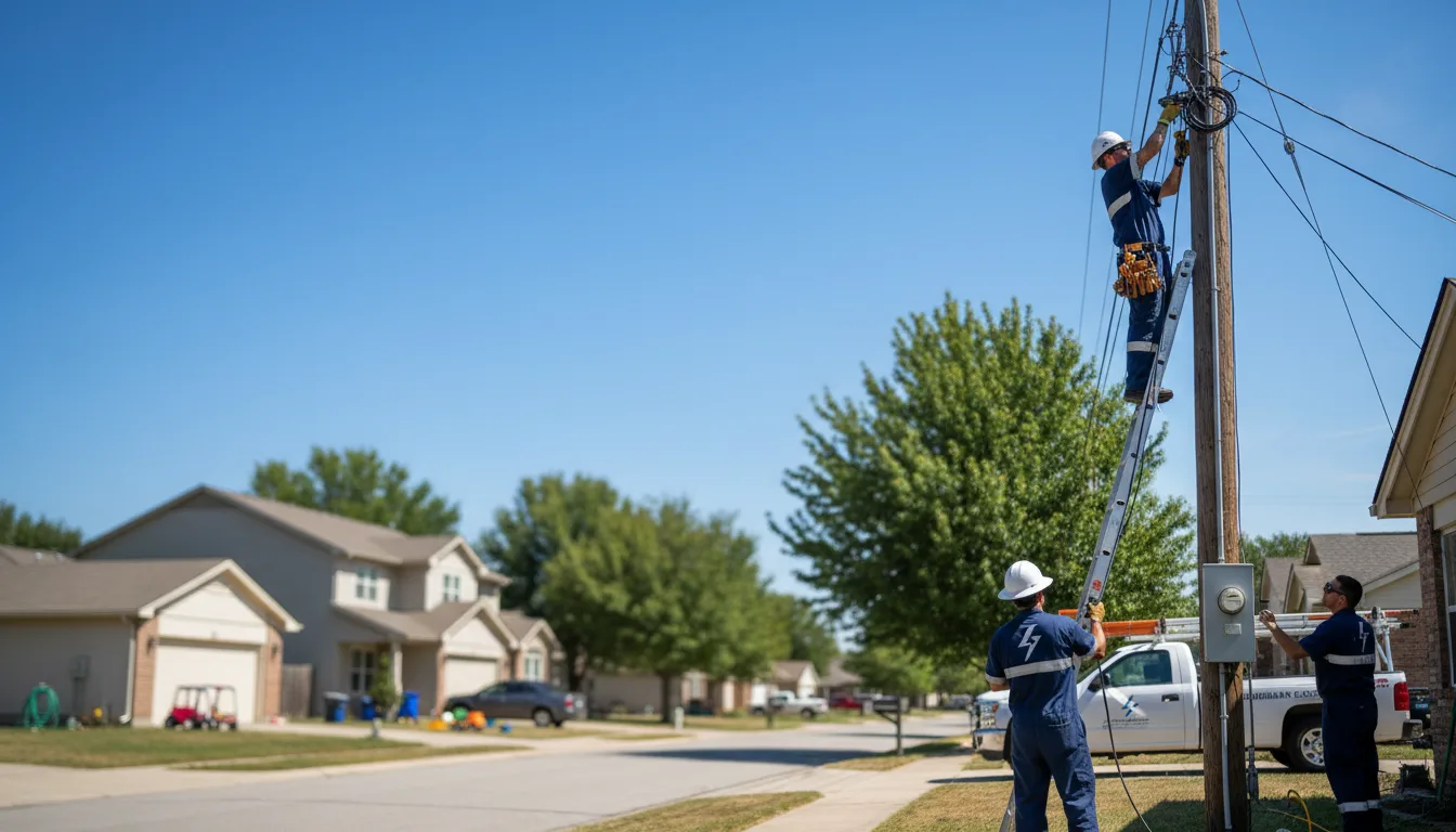 Residential electrician providing installation services in North Miami, OK